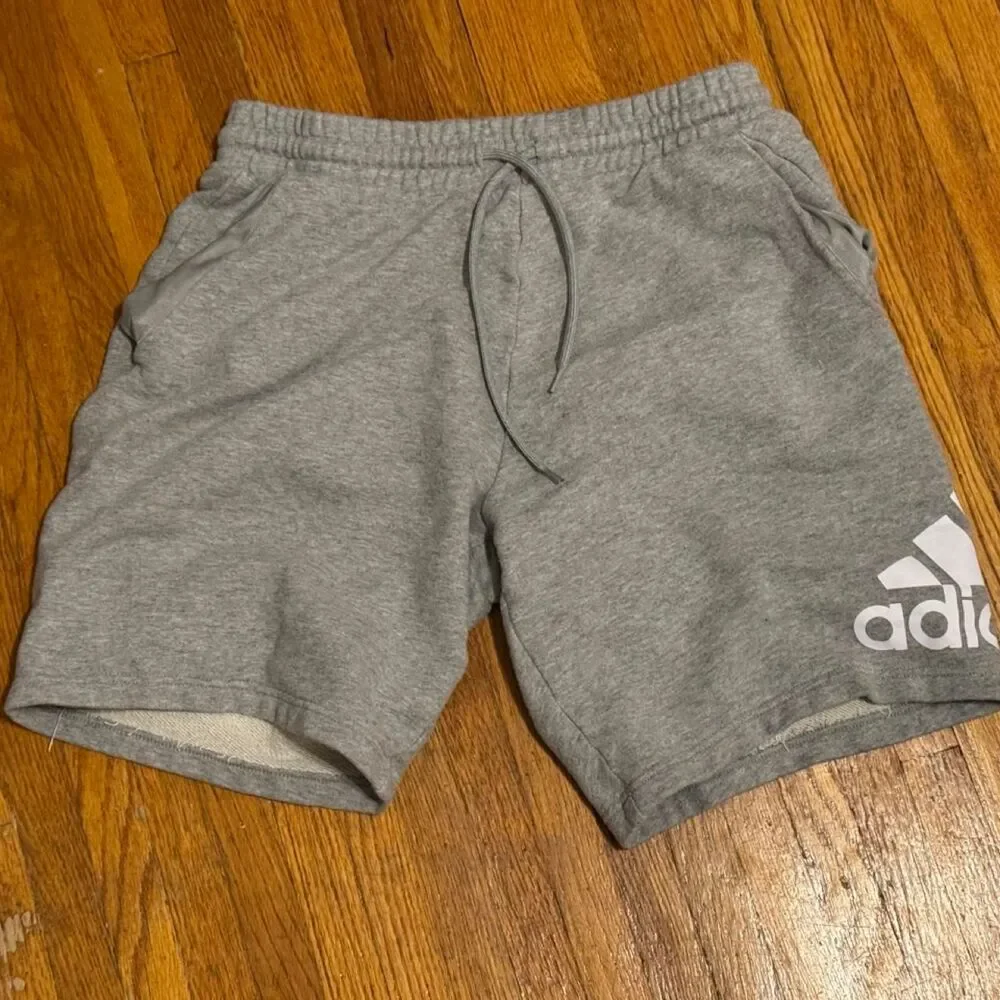Adidas Men's Grey Shorts